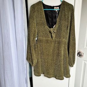 BRAND NEW Dianna Dress Gold Nine Lives Bizarre size 8 With tags